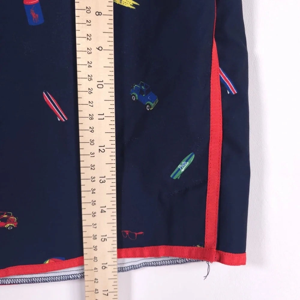 POLO RALPH LAUREN Navy BEACH-PRINT Golf‎ Tennis SKORT Size 2